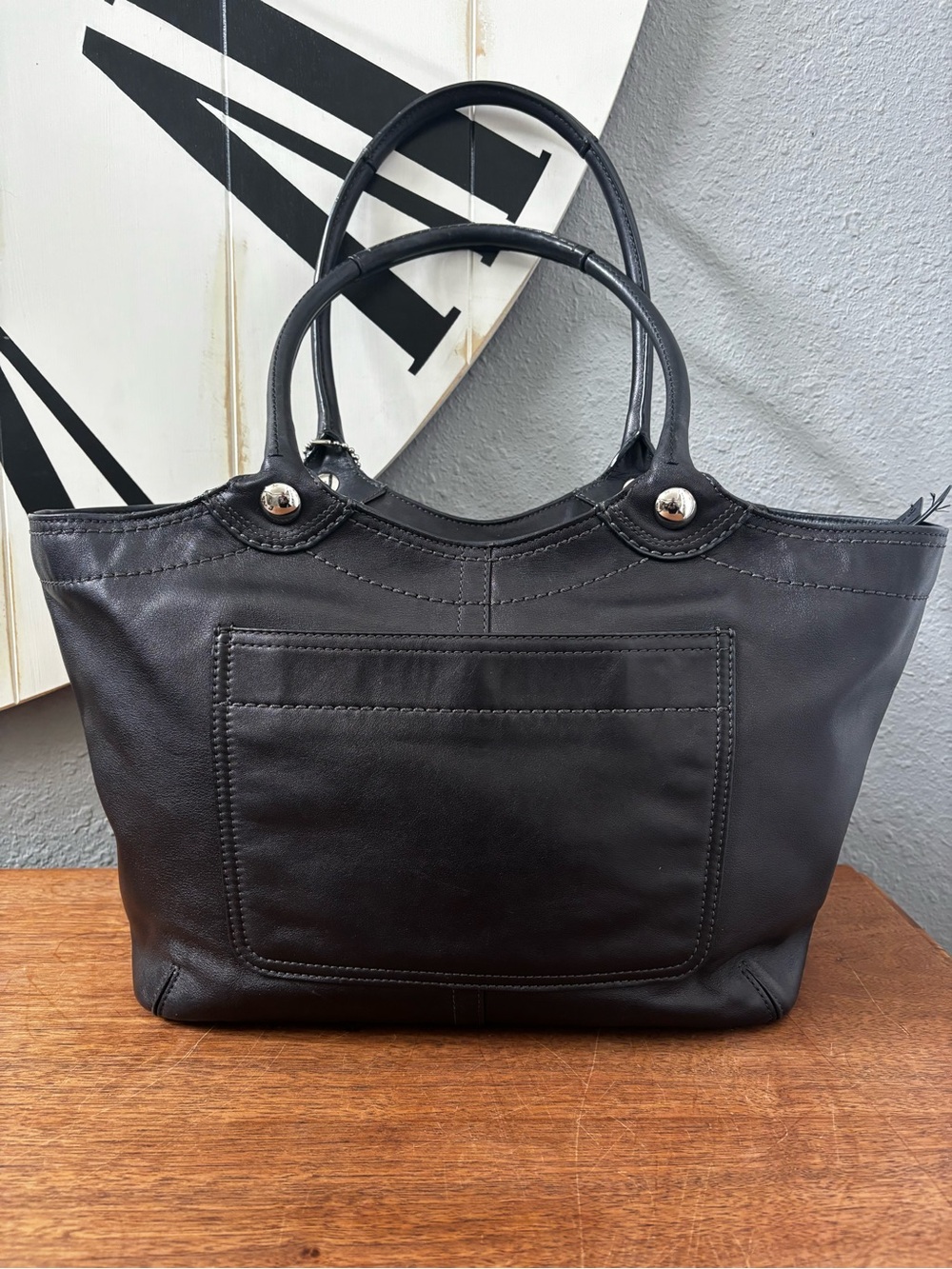 Coach Legacy Black Bleeker Tote and Legacy Wallet - Picture 4 of 14